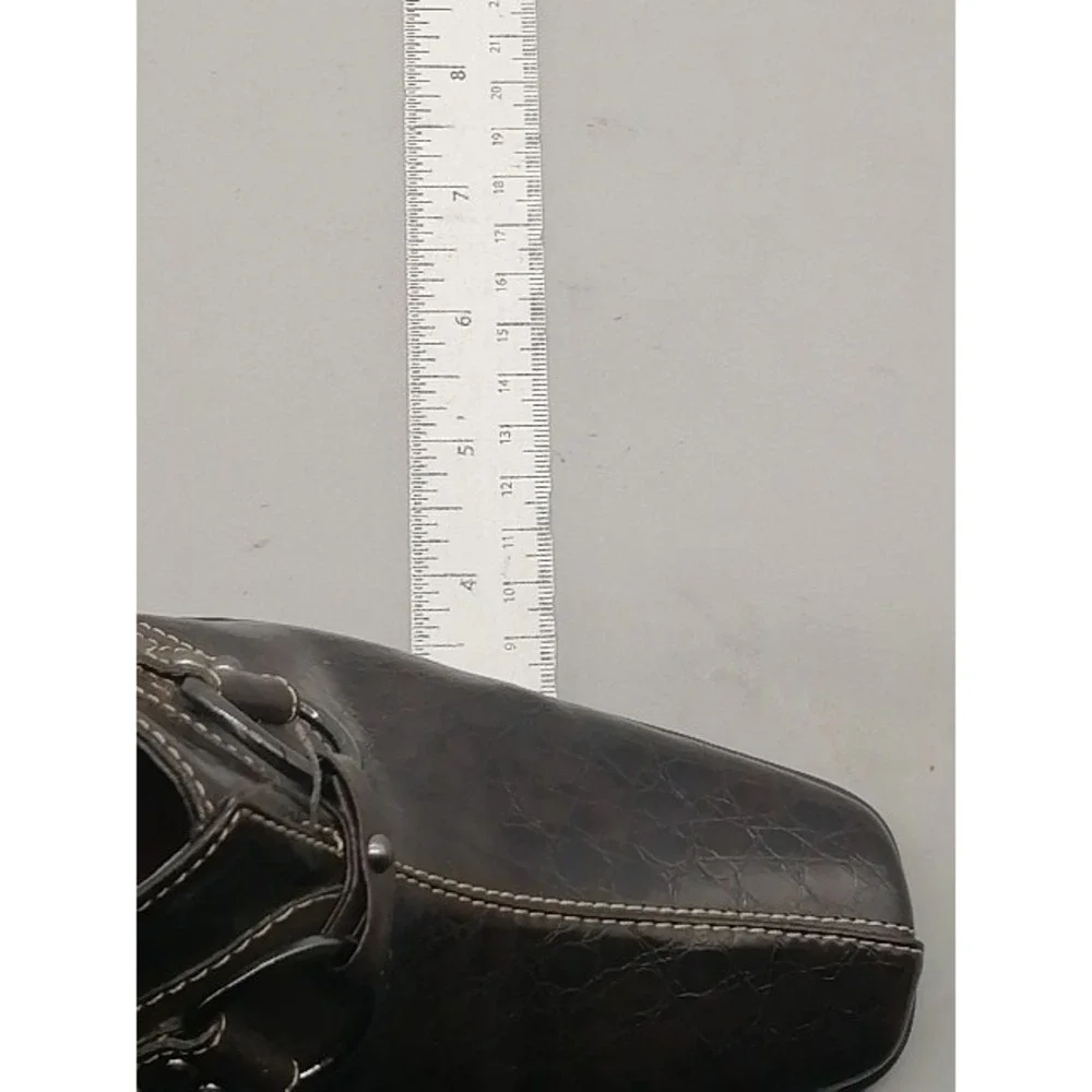 A2 by Aerosoles Heels Womens Snapezoid Brown 8 Wide Slip On Mules Chic